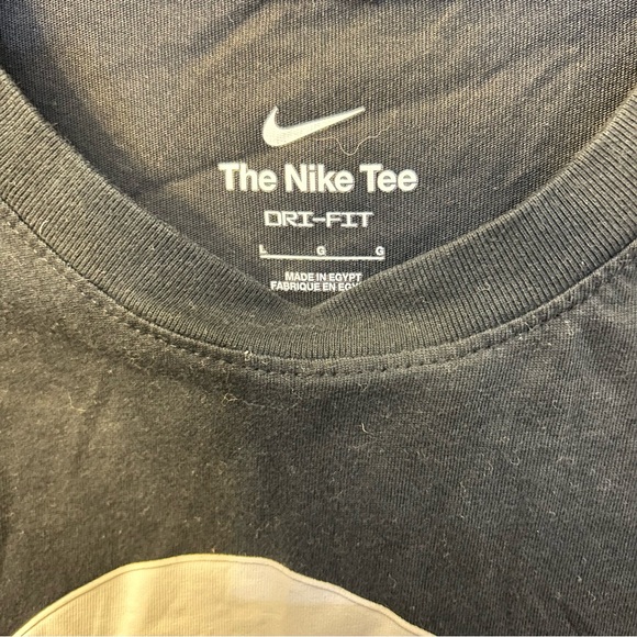 Men’s Nike Tee - Dri-fit Sz Large Black Strive for Greatness - Picture 4 of 4
